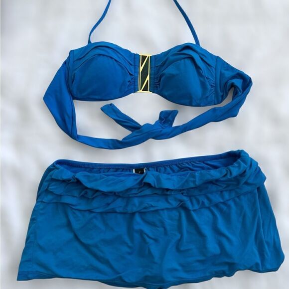 La Blanca Fiji Tropics Swim Skirt hipsters - Size 6 - Picture 6 of 10